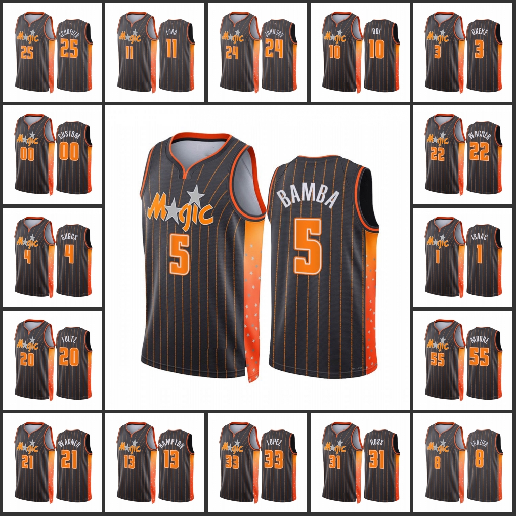 Orlando Magic''Bol Bol Hassani Gravett Admiral Schofield Jonathan Isaac Mohamed Bamba Custom City Anthracite Edition 2022 75th Diamond Badge Jersey
Orlando Magic''Bol Bol Hassani Gravett Admiral Schofield Jonathan Isaac Mohamed Bamba Custom City Anthracite Edition 2022 75th Diamond Badge Jersey