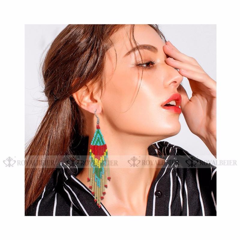 ROYALBEIER Lady Seed Resin Beads Circle Pendientes Mujer Moda Handmade Drop Dangle Boho Earrings For Women Jewelry Wholesale
ROYALBEIER Lady Seed Resin Beads Circle Pendientes Mujer Moda Handmade Drop Dangle Boho Earrings For Women Jewelry Wholesale