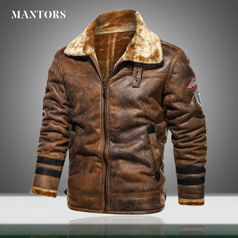 Winter New Men Leather Jacket Warm Thick Casual Mens Lambswool Retro Motorcycle Coats Vintage Fleece Outwear Bomber Jackets 201105, Mg819 black
Winter New Men Leather Jacket Warm Thick Casual Mens Lambswool Retro Motorcycle Coats Vintage Fleece Outwear Bomber Jackets 201105, Mg819 black