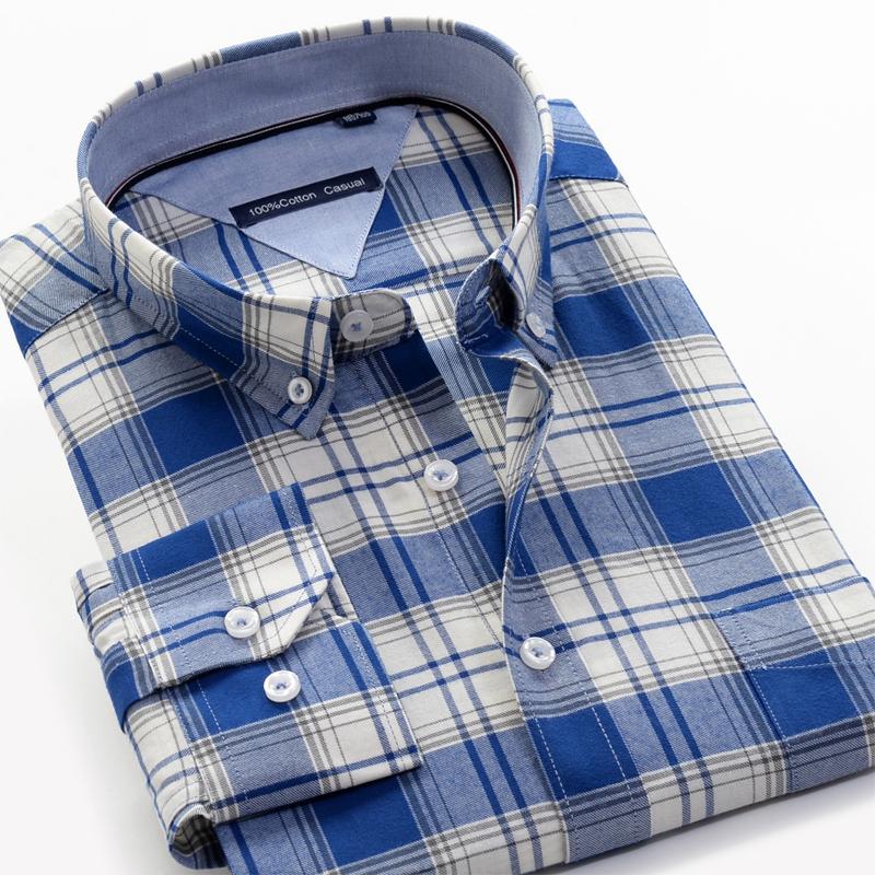 Men Lager Size Plaid Shirt 100% Cotton Long Sleeve Casual Business Shirt Loose Cotton New, 961028
Men Lager Size Plaid Shirt 100% Cotton Long Sleeve Casual Business Shirt Loose Cotton New, 961028