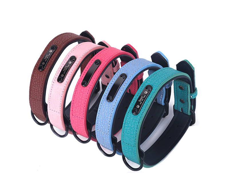 Best selling new pet collars Microfiber leather dog collars brand-name collars custom pet supplies
Best selling new pet collars Microfiber leather dog collars brand-name collars custom pet supplies