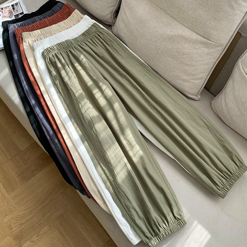 2021 Casual Style Cotton Linen Pants Women Spring Summer New Elastic Waist Solid Basic Retro Loose Women' Harem Pants Trousers, Black
2021 Casual Style Cotton Linen Pants Women Spring Summer New Elastic Waist Solid Basic Retro Loose Women' Harem Pants Trousers, Black