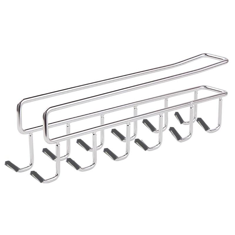 Stainless Steel Hooks Hanger Under Shelf Wine Glass Holder Mug Cup Holder Storage Rack Hanger Cupboard Hanging Hook
Stainless Steel Hooks Hanger Under Shelf Wine Glass Holder Mug Cup Holder Storage Rack Hanger Cupboard Hanging Hook