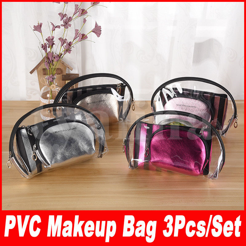 3pcs/set Clear Waterproof Makeup Bags Fashion Women Transparent Cosmetic Bag Travel Storage Bags 4 Colors
3pcs/set Clear Waterproof Makeup Bags Fashion Women Transparent Cosmetic Bag Travel Storage Bags 4 Colors