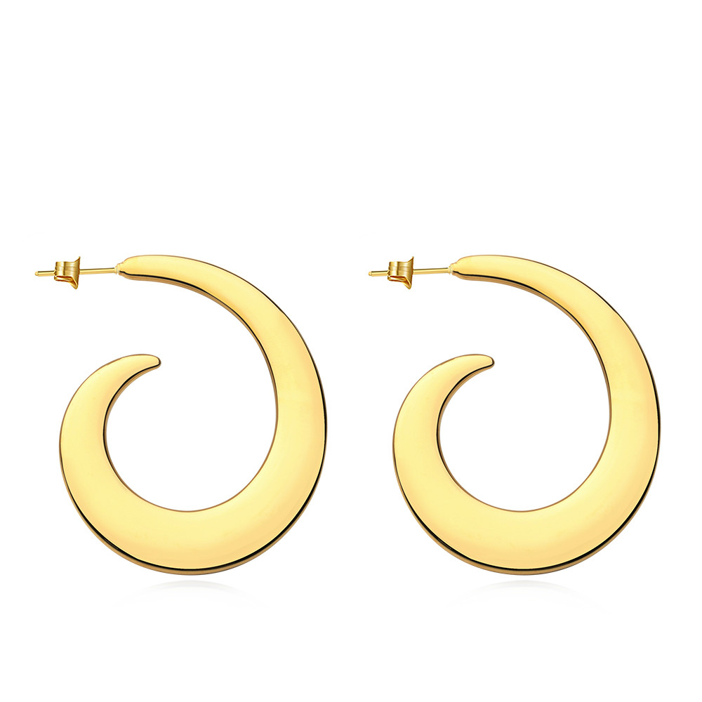 VAROLE Abstract spiral shape Drop Earrings For Women Gold Color Big Statement Accessories Loop Earings Fashion Jewelry Oorbellen
VAROLE Abstract spiral shape Drop Earrings For Women Gold Color Big Statement Accessories Loop Earings Fashion Jewelry Oorbellen