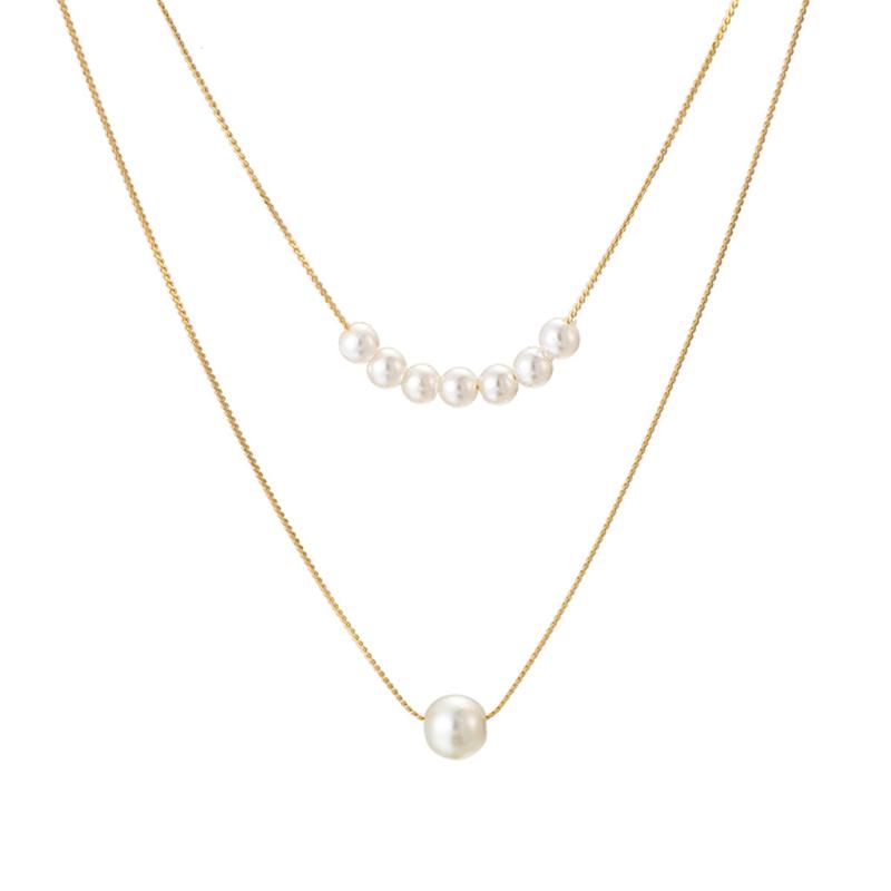 Chokers OTOKY Necklaces Alloy Knotted Chain Size Pearl Double Layer Necklace Jewelry For Women
Chokers OTOKY Necklaces Alloy Knotted Chain Size Pearl Double Layer Necklace Jewelry For Women