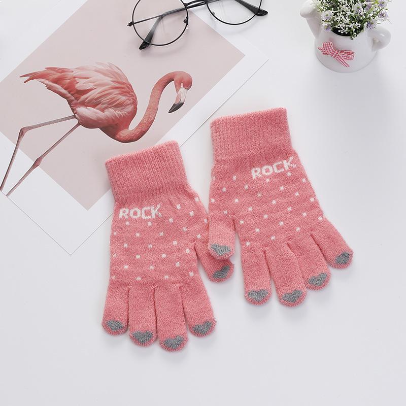 Knitted Gloves Touch Screen Girl Female Stretch Knit Gloves Mittens Winter Warm Knitting Printing Warm
Knitted Gloves Touch Screen Girl Female Stretch Knit Gloves Mittens Winter Warm Knitting Printing Warm