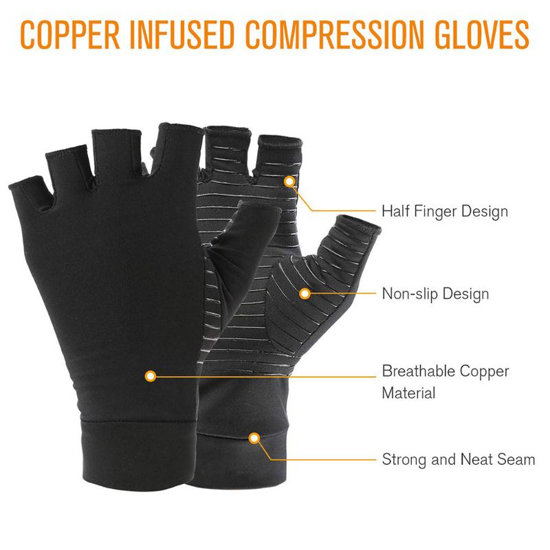 Wrist Support 1 Pair Compression Arthritis Gloves Joint Pain Relief Women Men Antislip Glove Therapy For Carpal Tunnel Typing58732