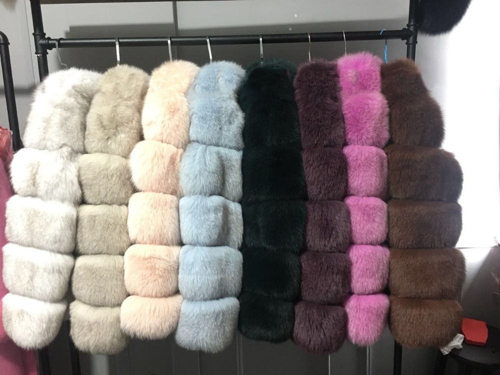ZADORIN Fashion Winter Coat Women Faux Fox Fur Coat Plus Size Women Stand Fur Collar Long Sleeve Faux Fur Jacket fourrure 201029