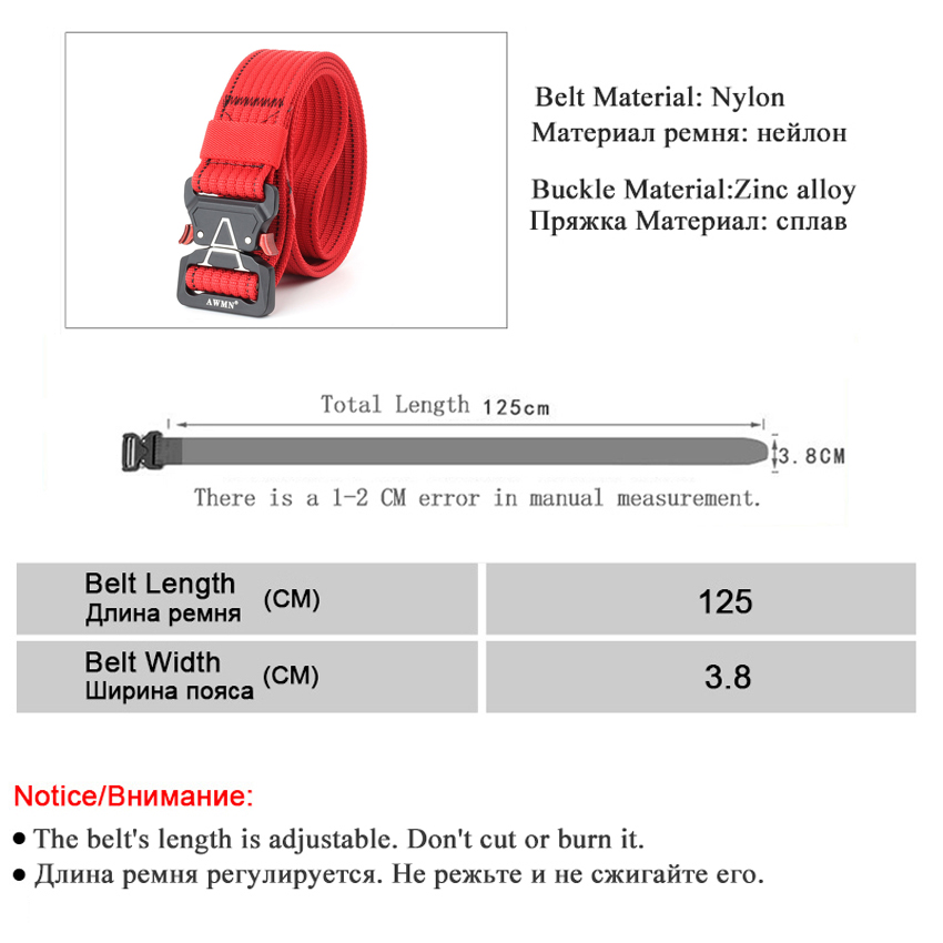 luxury- Canvas Military Belt Men Tactical Designer Belts For Jeans Trousers Casual Nylon Black Long Waist Belt Quick Release Cobra Belt, Black;brown
luxury- Canvas Military Belt Men Tactical Designer Belts For Jeans Trousers Casual Nylon Black Long Waist Belt Quick Release Cobra Belt, Black;brown