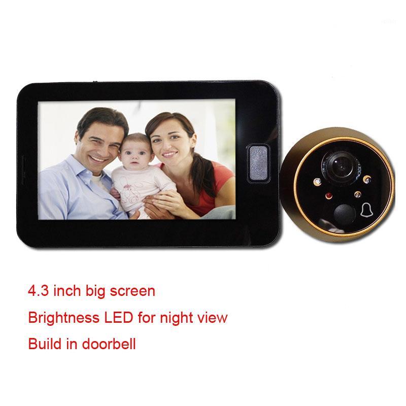 Peephole Door Camera 4.3 Inch Color Screen With Door Bell LED Lights Electronic Doorbell Viewer Home Security1
Peephole Door Camera 4.3 Inch Color Screen With Door Bell LED Lights Electronic Doorbell Viewer Home Security1