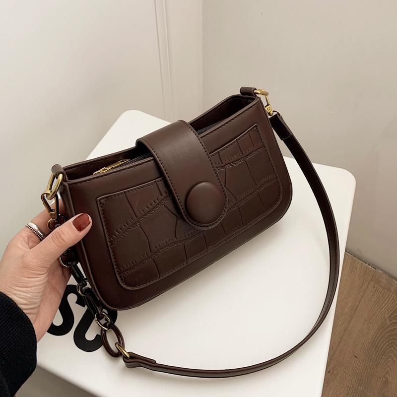 OLSITTI Fashion Stone Grain Chain Shoulder Bags for Women 2021 Designer High Quality Pu Leather Messenger Bag Concise Handbags, Black
OLSITTI Fashion Stone Grain Chain Shoulder Bags for Women 2021 Designer High Quality Pu Leather Messenger Bag Concise Handbags, Black
