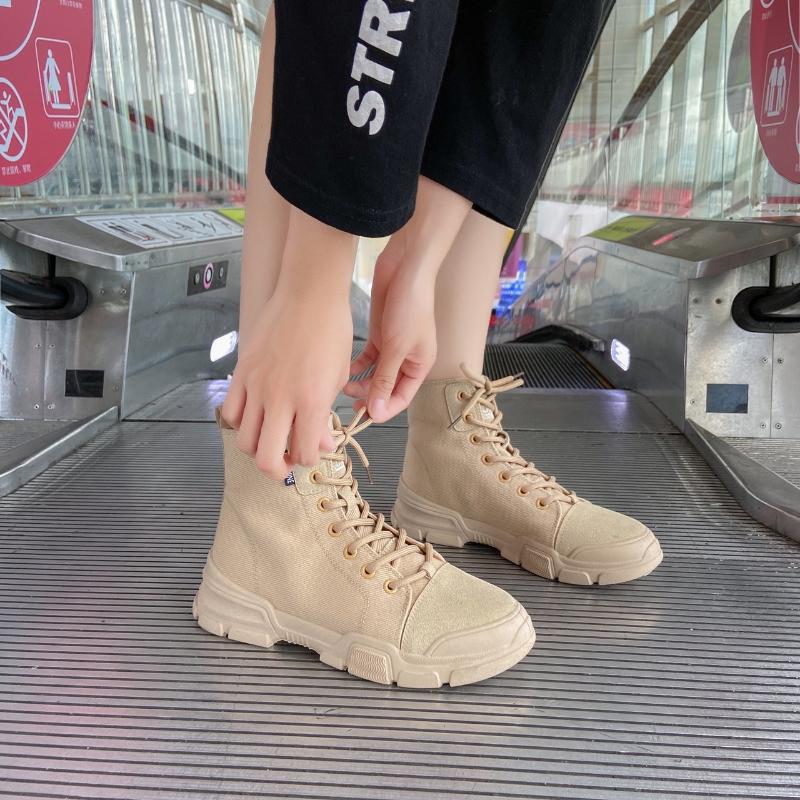 Autumn Boots For Women Shoes Woman Thick Sole Heels Chunky Sneakers Lace Up Canvas Casual Plus Size, Black
Autumn Boots For Women Shoes Woman Thick Sole Heels Chunky Sneakers Lace Up Canvas Casual Plus Size, Black