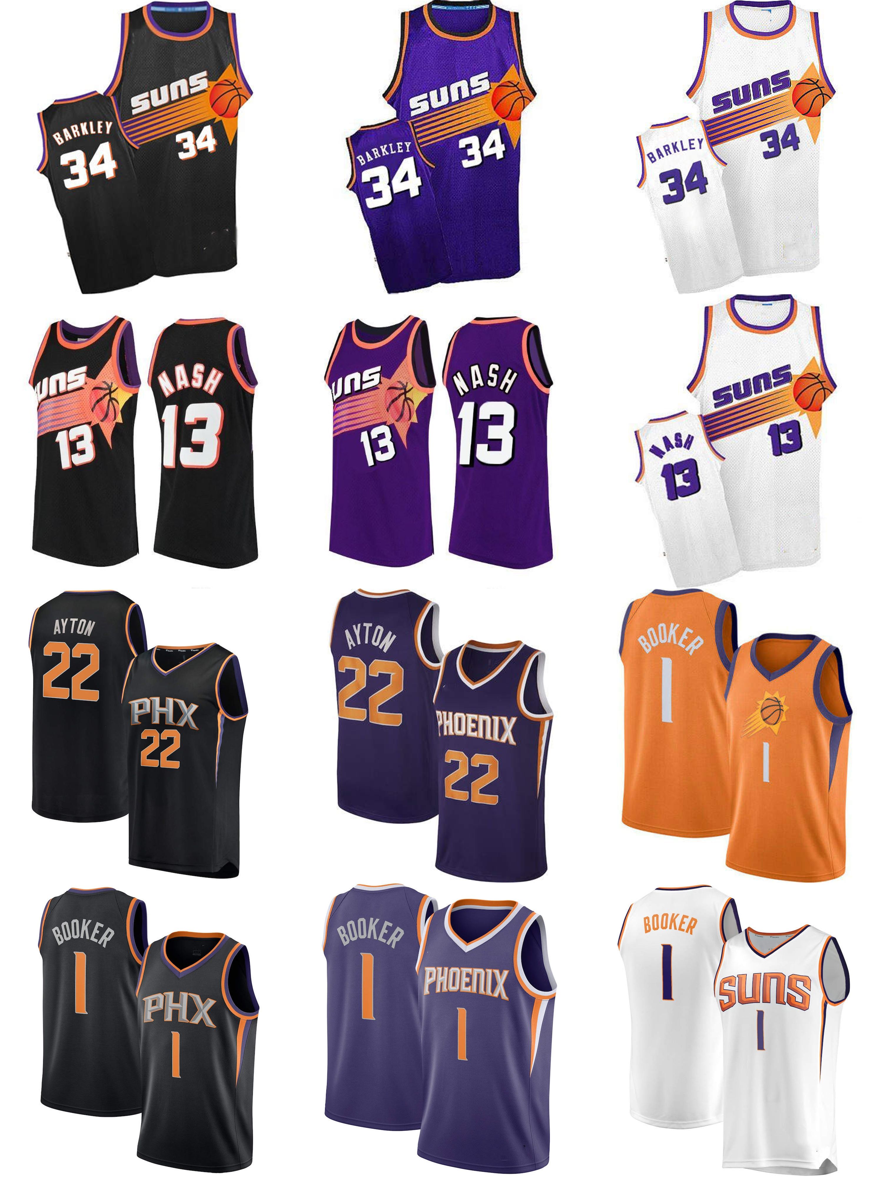 DeAndre 22 Ayton Jersey Mens Steve 13 Nash Devin 1 Booker Charles 34 Barkley High Quality Vintage College Basketball Jerseys Stitched, Black
DeAndre 22 Ayton Jersey Mens Steve 13 Nash Devin 1 Booker Charles 34 Barkley High Quality Vintage College Basketball Jerseys Stitched, Black