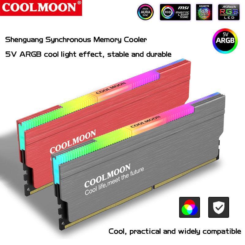 Coolmoon Cool Month D134s Memory Vest Radiator Argb Luminous Heat Sink Aura Shenguang Synchronization1
Coolmoon Cool Month D134s Memory Vest Radiator Argb Luminous Heat Sink Aura Shenguang Synchronization1