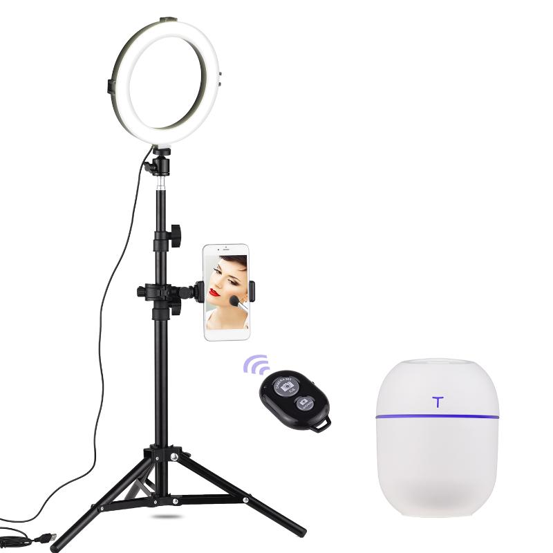 Andoer 8 Inch LED Video Ring Light Photography Lamp 3200-5600K Dimmable lamps for YouTube Live Recording Network Selfie Makeup
Andoer 8 Inch LED Video Ring Light Photography Lamp 3200-5600K Dimmable lamps for YouTube Live Recording Network Selfie Makeup
