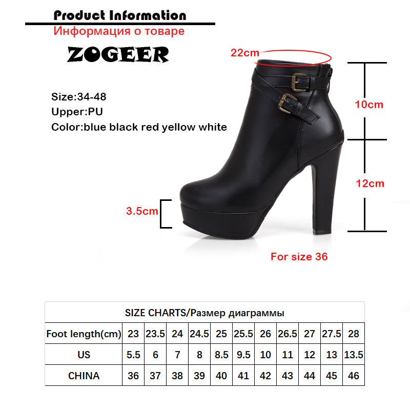 Fashion Short Boots Women Sexy Platform Ankle Boots For Women High Heels Black Red Yellow White Boots Ladies Shoes Large Size 48 201022