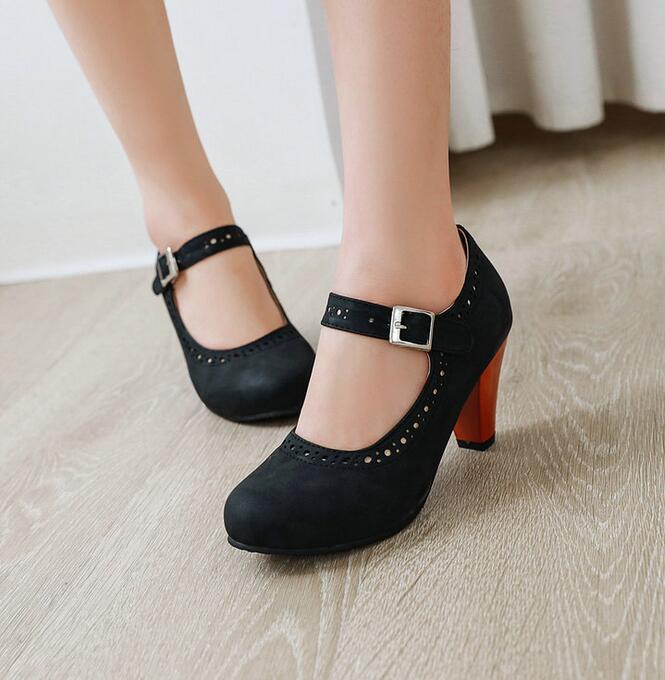 Women's sexy Pumps Block Heel Mary Janes Round Toe Ankle Strap Casual Shoes Plus Size 5 Colour, Beige 
Women's sexy Pumps Block Heel Mary Janes Round Toe Ankle Strap Casual Shoes Plus Size 5 Colour, Beige