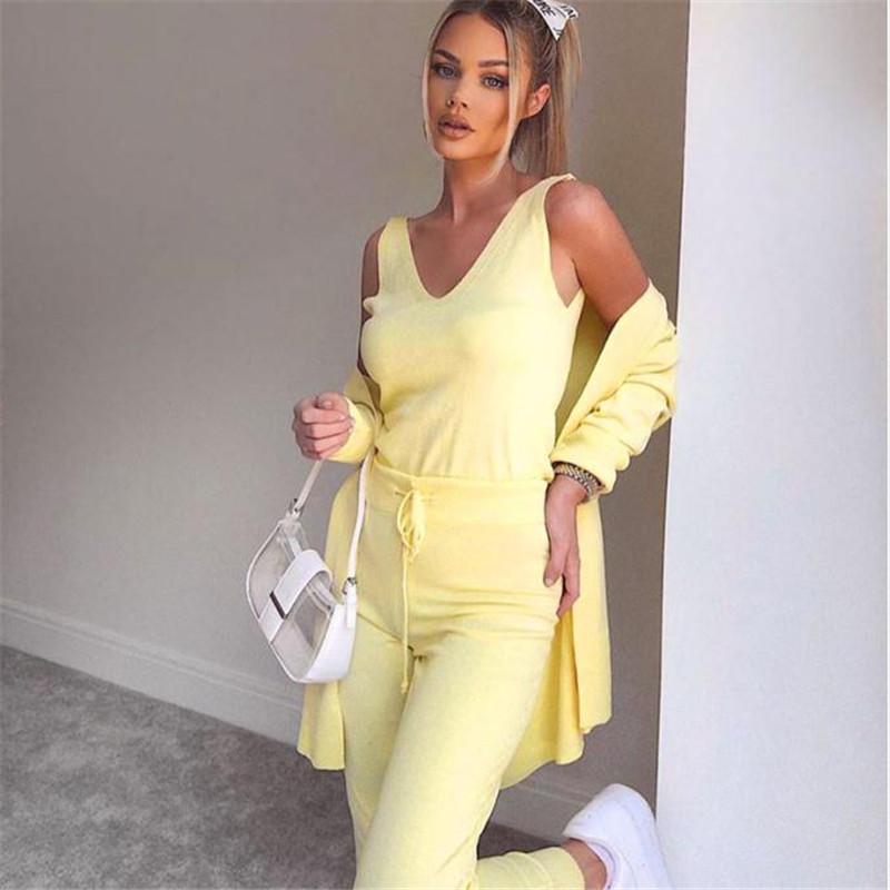 Women Knitting Long Pants Lace-up High-Waist Casual Trousers Solid Color Sports Slim Fit Bottoms Female Girdled Maxi Pants Fall
Women Knitting Long Pants Lace-up High-Waist Casual Trousers Solid Color Sports Slim Fit Bottoms Female Girdled Maxi Pants Fall