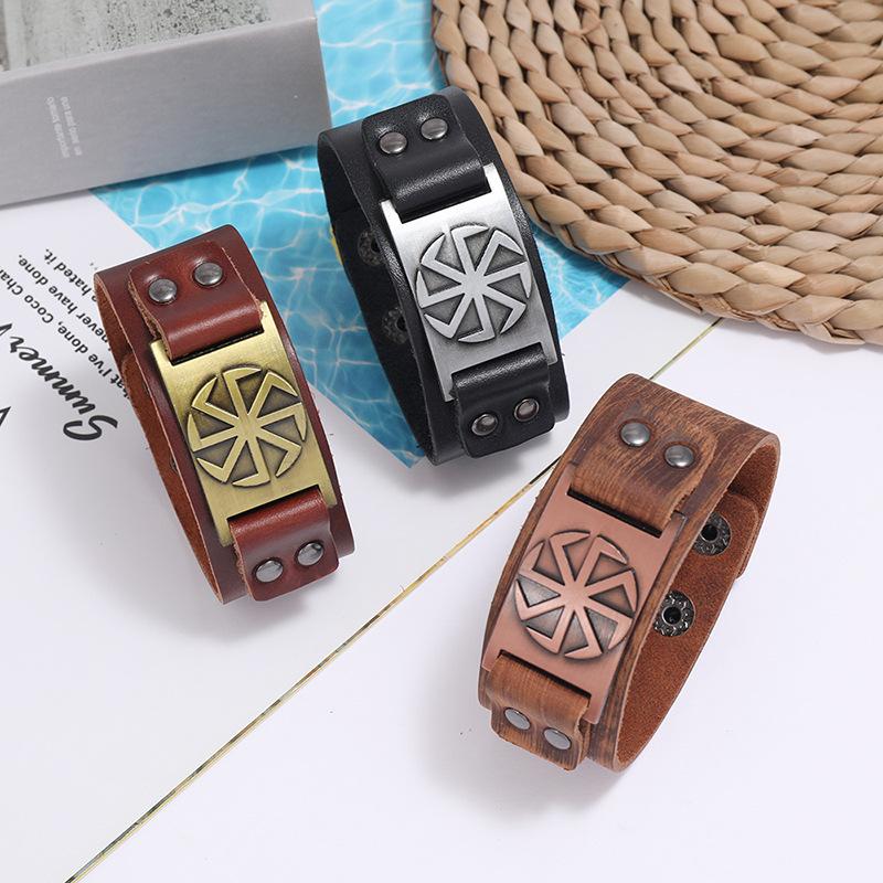 Genuine Wide Leather Punk Bracelet Mens Braided Rope Alloy for Men Women Viking Charm Bracelets Jewelry Gifts
Genuine Wide Leather Punk Bracelet Mens Braided Rope Alloy for Men Women Viking Charm Bracelets Jewelry Gifts