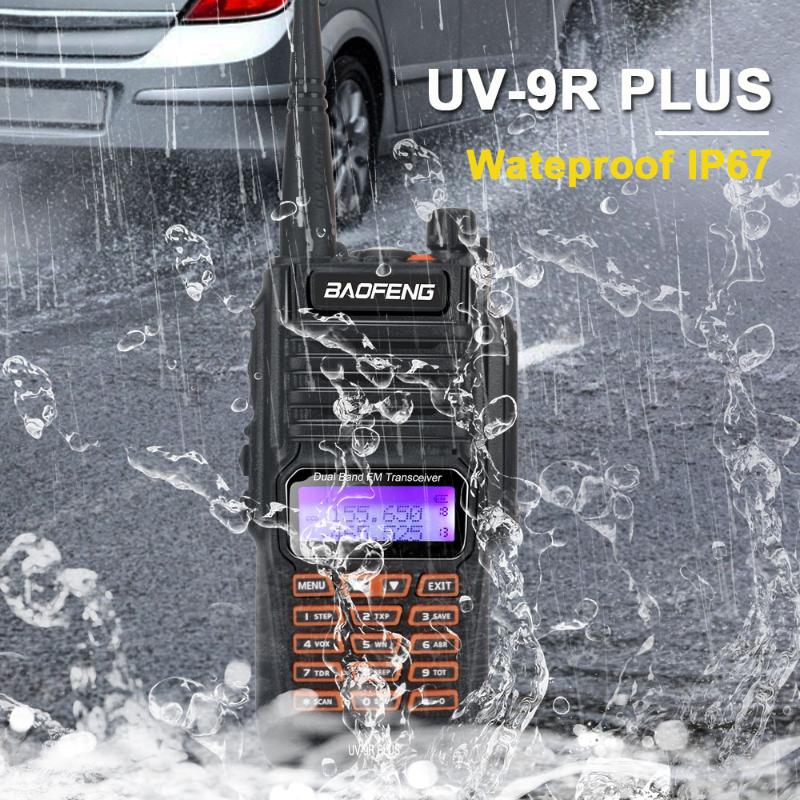Baofeng UV 9R Plus Ham Radio Waterproof IP67 Dual Band VHF UHF FM 8W 128CH Walkie Talkie UV-9R Plus with handsfree
Baofeng UV 9R Plus Ham Radio Waterproof IP67 Dual Band VHF UHF FM 8W 128CH Walkie Talkie UV-9R Plus with handsfree