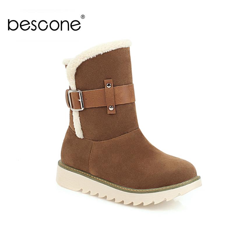 Bescone Winter Warm Ankle Snow Boots Woman Short Plush Insole Flat Non-slip Buckle Strap Design V Shape Short Boots Shoes BM613, Black
Bescone Winter Warm Ankle Snow Boots Woman Short Plush Insole Flat Non-slip Buckle Strap Design V Shape Short Boots Shoes BM613, Black