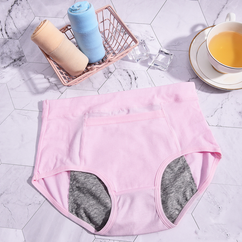 Dropshipping 5Pcs/lot Leak Proof Menstrual Period Panties Women Underwear Physiological Pants Breathable Cotton Ladies Briefs 201112