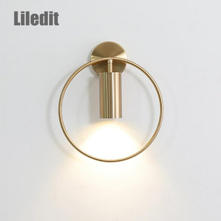 Modern Led Wall Light Fixture Golden Ring Sconce Lamp Luminaire Indoor Bedside Hotel Living Room Lighting Home Decoration Copper
Modern Led Wall Light Fixture Golden Ring Sconce Lamp Luminaire Indoor Bedside Hotel Living Room Lighting Home Decoration Copper