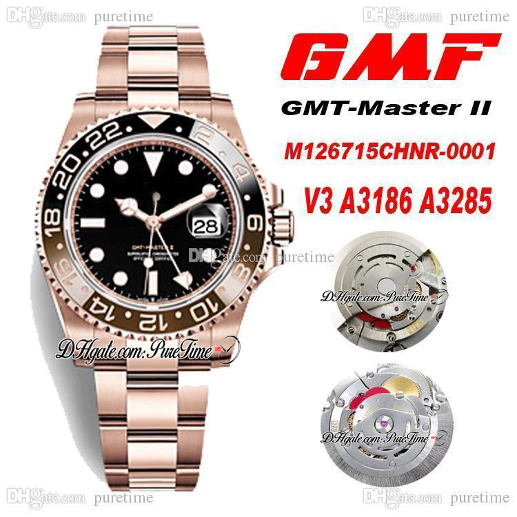 GMF V3 GMT II A3186 A3285 Automatic Chronograph Mens Watch Rose Gold Brown Ceramic 904L Steel Bracelet Best Edition PTRX 2021 New Puretime, Accessories
GMF V3 GMT II A3186 A3285 Automatic Chronograph Mens Watch Rose Gold Brown Ceramic 904L Steel Bracelet Best Edition PTRX 2021 New Puretime, Accessories