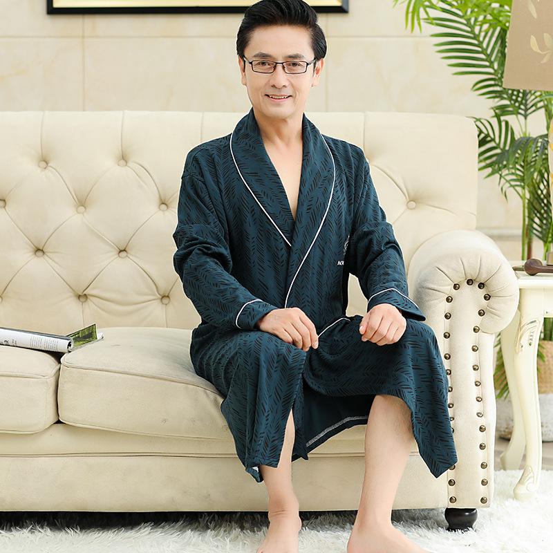 Night Gown Middle-Aged Dad Autumn Long-Sleeved Cotton Bathrobe Casual Plus Size Sleep Pyjamas Set Nightwear Home Service 4XL
Night Gown Middle-Aged Dad Autumn Long-Sleeved Cotton Bathrobe Casual Plus Size Sleep Pyjamas Set Nightwear Home Service 4XL