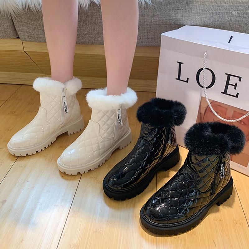 Snow boots women's winter 2021 new leather waterproof non-slip short boots plus velvet thick warm women's1, Beige
Snow boots women's winter 2021 new leather waterproof non-slip short boots plus velvet thick warm women's1, Beige
