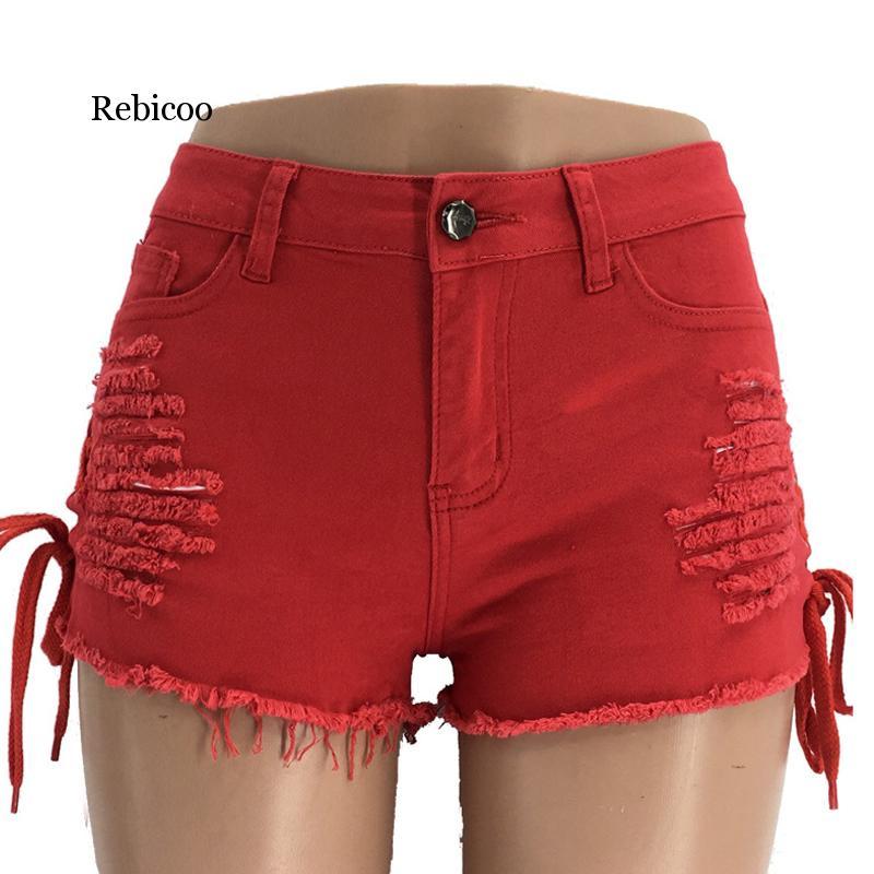 Beach Hole Red Short Pant Red Shorts Summer Women Denim Shorts New High Waist Ripped Short Jeans Femme Tassel Lace Up Bandage, Blue
Beach Hole Red Short Pant Red Shorts Summer Women Denim Shorts New High Waist Ripped Short Jeans Femme Tassel Lace Up Bandage, Blue