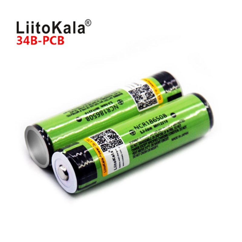 

Brand new popular original LiitoKala for Panason18650 3400mah 18650 NCR18650B rechargeable lithium ion battery 3400mAh withPCB