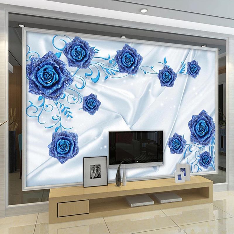 Self-Adhesive Wallpaper 3D Stereo Blue Rose Jewelry Photo Wall Murals Living Room TV Sofa Silk Wall Paper Waterproof 3D Stickers, As pic
Self-Adhesive Wallpaper 3D Stereo Blue Rose Jewelry Photo Wall Murals Living Room TV Sofa Silk Wall Paper Waterproof 3D Stickers, As pic
