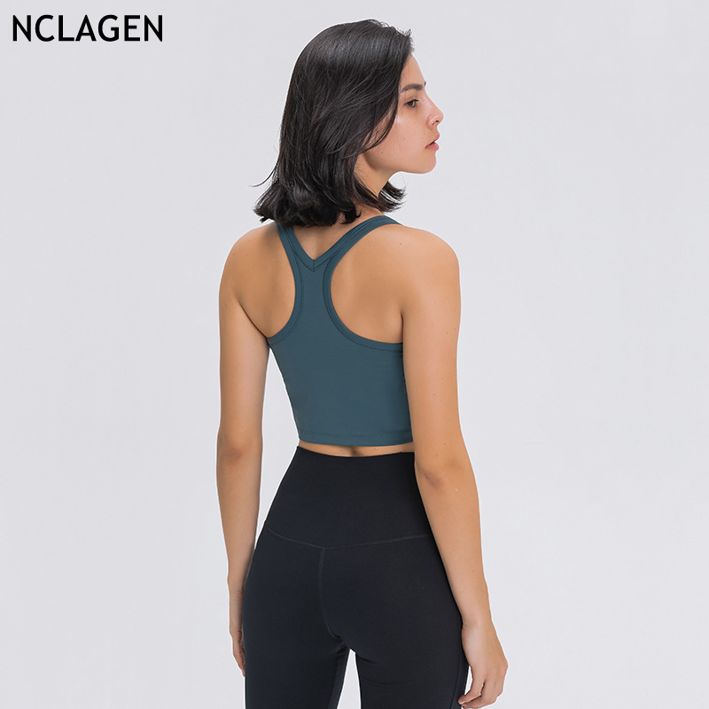 NCLAGEN Yoga Bra Women High Impact Support Padded Fitness Vest Sexy Gym Workout Push-up Running Tank Top Underwear Crop Top, Green
NCLAGEN Yoga Bra Women High Impact Support Padded Fitness Vest Sexy Gym Workout Push-up Running Tank Top Underwear Crop Top, Green