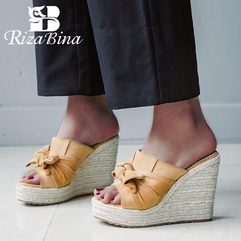 RIZABINA Women Sandals Open Toe Solid Color Bowtie Wedges Shoes For Women Simple Casual Outdoor Daily Mujer Slippers Size 34-43, Black
RIZABINA Women Sandals Open Toe Solid Color Bowtie Wedges Shoes For Women Simple Casual Outdoor Daily Mujer Slippers Size 34-43, Black