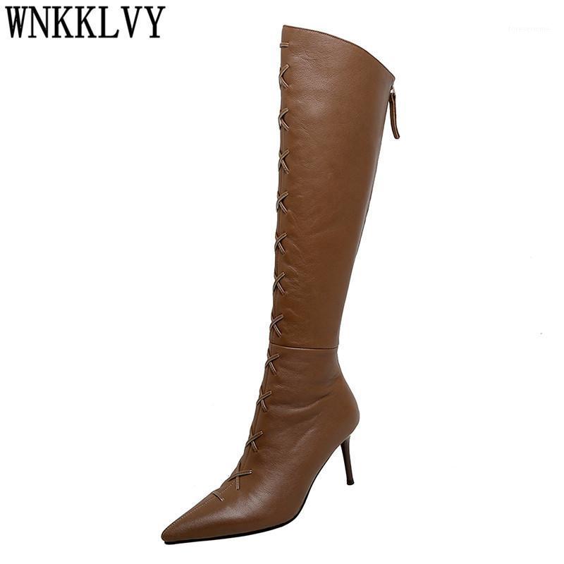Runway Pointed toe thin high heel Knee high boots for Women Soft leather elastic slim long boots Female sexy Knight booties 20201, Black
Runway Pointed toe thin high heel Knee high boots for Women Soft leather elastic slim long boots Female sexy Knight booties 20201, Black