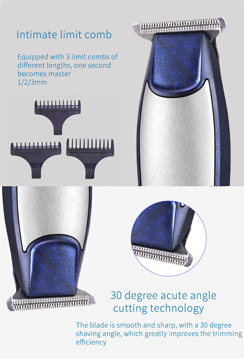 New Hot Kemei KM-5021 3 In 1 Professional Rechargeable Trimmers Haircut Barber Hair Clipper Styling Machine with retail package C260312