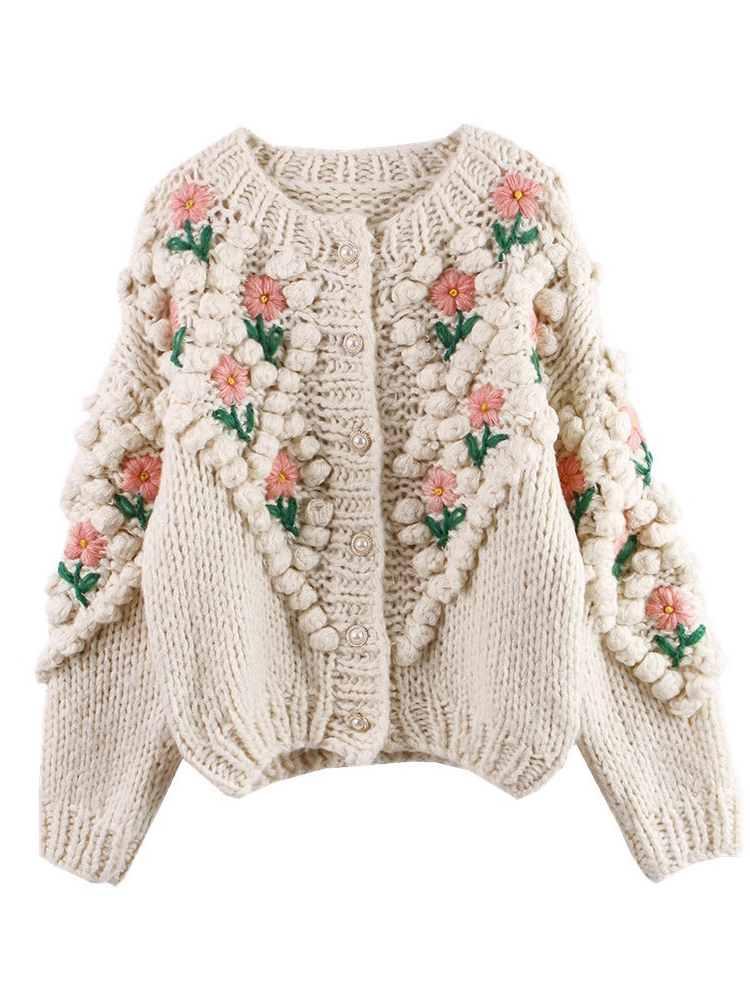 2021 Autumn Floral White Cardigan for Vintage Designer Lxury Woman Nightgown Mcxm, Light beige.
2021 Autumn Floral White Cardigan for Vintage Designer Lxury Woman Nightgown Mcxm, Light beige.