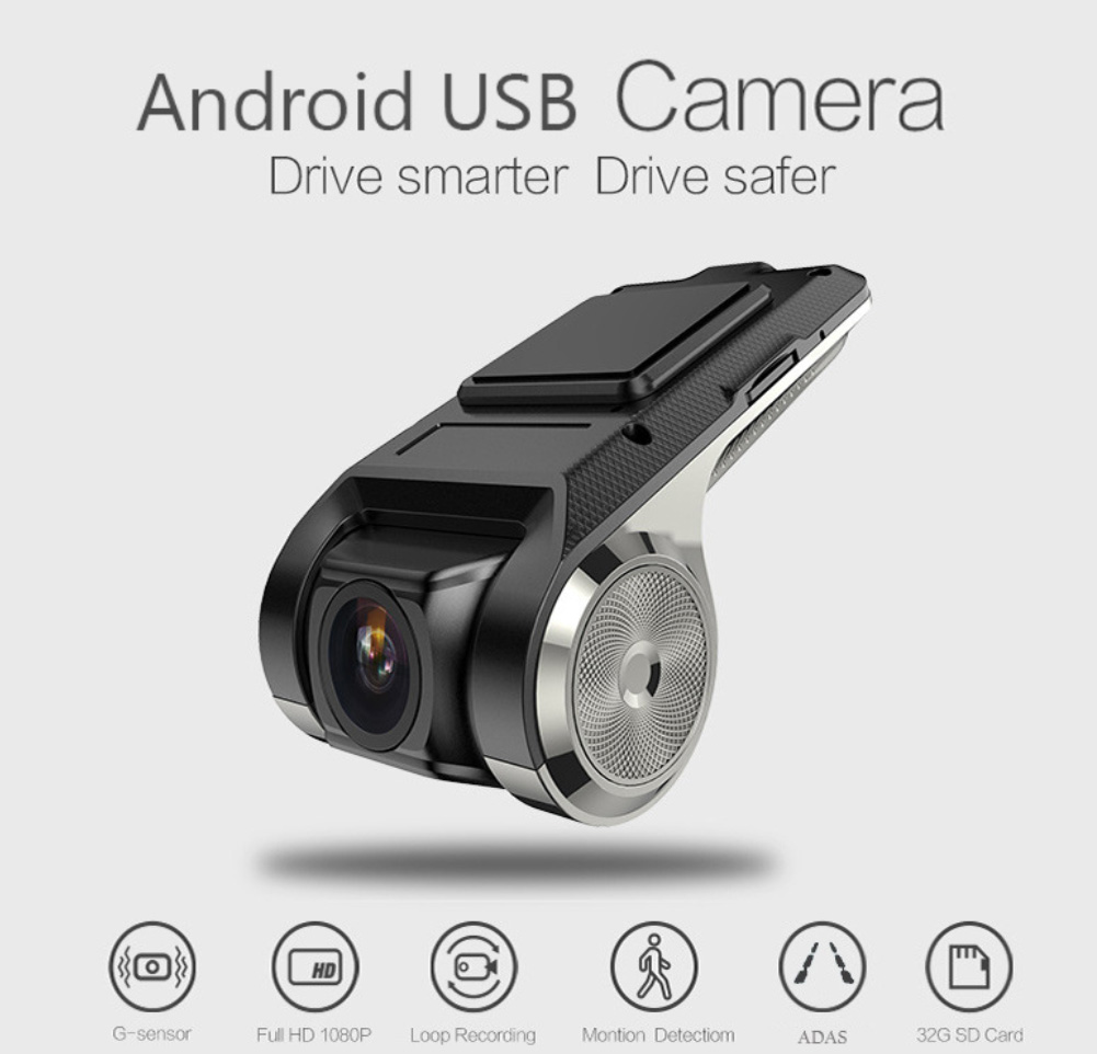 Real 1080P HD Car DVR Camera Android USB Car Digital Video Recorder Camcorder Hidden Night Vision Dash Cam 170° Wide Angle Registrar