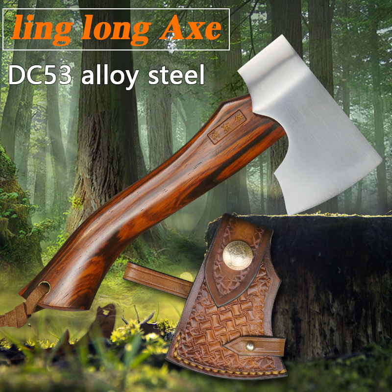 Mini wooden handle portable DC53 alloy steel multifunctional outdoor tactical jungle camping survival axe fire rescue tool axe
Mini wooden handle portable DC53 alloy steel multifunctional outdoor tactical jungle camping survival axe fire rescue tool axe