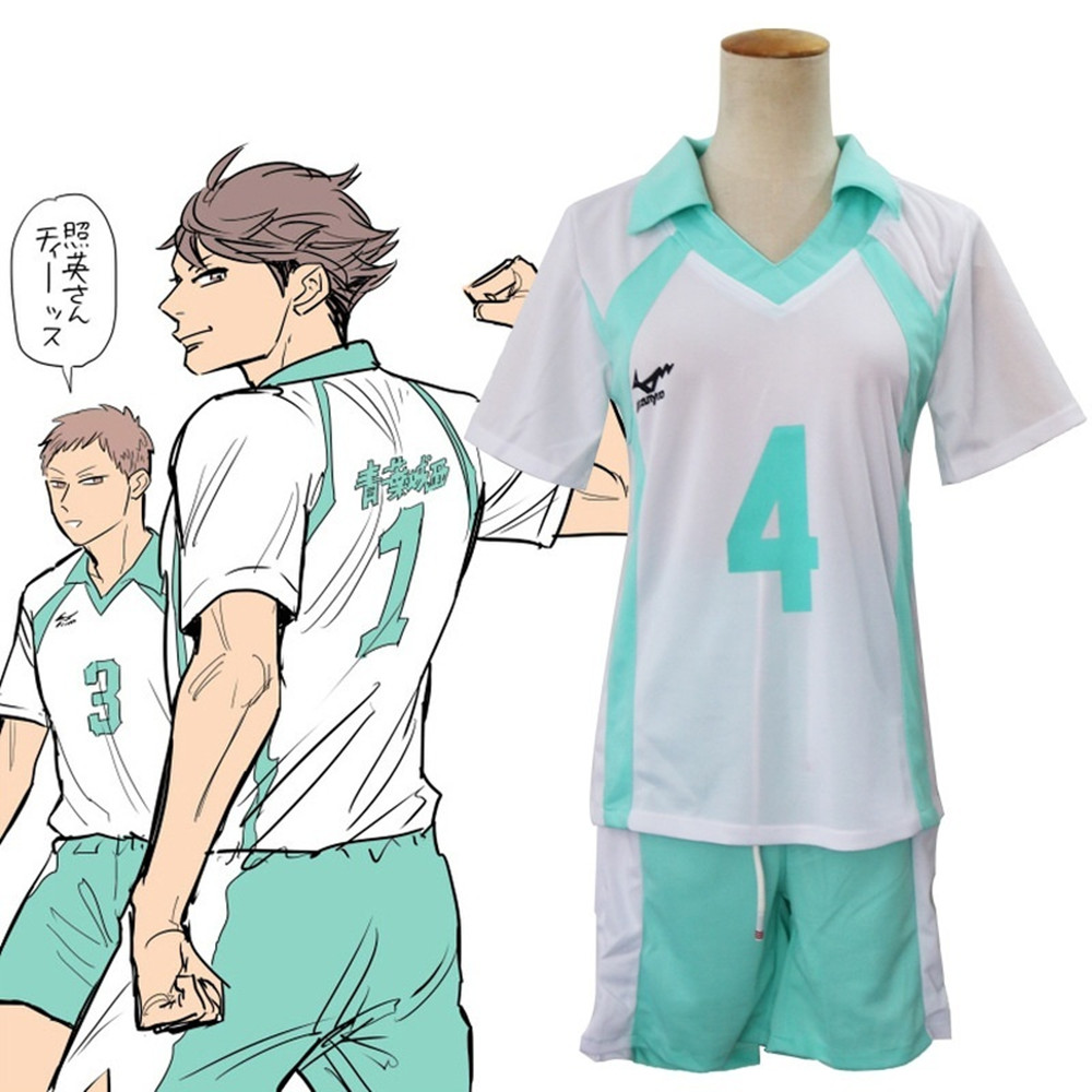 Anime Unisex NO.4 Aoba Johsai High School Cosplay Costume Short Sleeve Sports Jersey Uniform, Black;red
Anime Unisex NO.4 Aoba Johsai High School Cosplay Costume Short Sleeve Sports Jersey Uniform, Black;red
