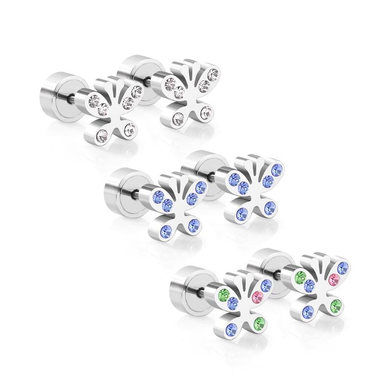 LUXUKISSKIDS Crystal butterfly Star heart korean stud earrings stainless steel earings 2020 for women girl Fashion Jewelry
LUXUKISSKIDS Crystal butterfly Star heart korean stud earrings stainless steel earings 2020 for women girl Fashion Jewelry