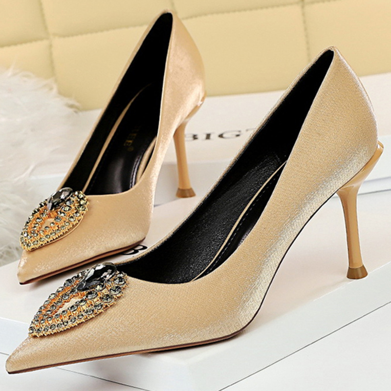 2020 New Summer Fashion Women 8.5cm Pencil High Heels Pumps Gold Metal Crystal Pumps Diamond Silk Pumps Ladies Drag Queen Shoes, Gray
2020 New Summer Fashion Women 8.5cm Pencil High Heels Pumps Gold Metal Crystal Pumps Diamond Silk Pumps Ladies Drag Queen Shoes, Gray