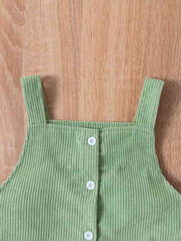 Baby Pocket Side Corduroy Overall Dress SHE