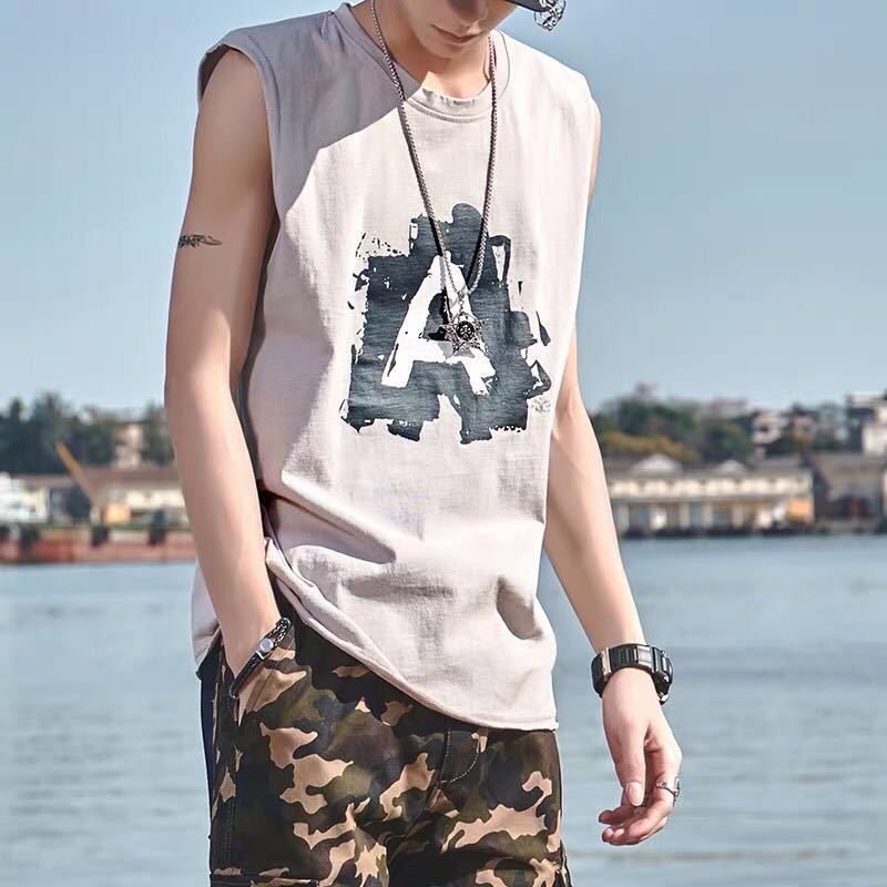 2020 Summer New Explosion Models Recommended Boys Cotton Loose Couple Printing High Quality Korean Casual Vest, Yellow
2020 Summer New Explosion Models Recommended Boys Cotton Loose Couple Printing High Quality Korean Casual Vest, Yellow