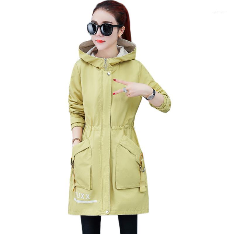 2019 Fashion Long Trench Coats For Women Spring Autumn Windbreaker Outerwear Female Casual Hooded Coats Women Clothing AA6191, Yellow
2019 Fashion Long Trench Coats For Women Spring Autumn Windbreaker Outerwear Female Casual Hooded Coats Women Clothing AA6191, Yellow