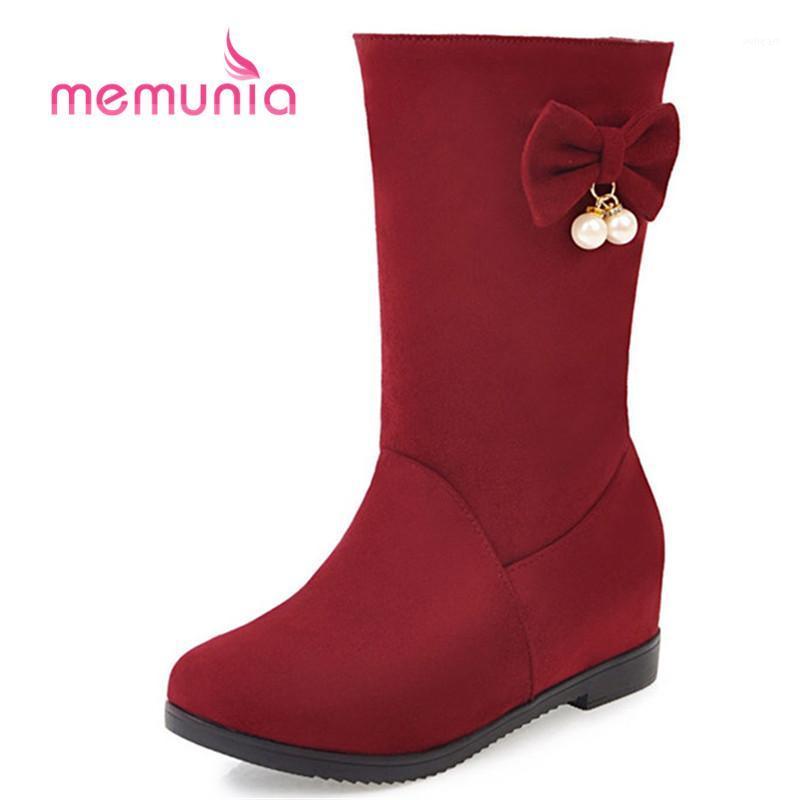 MEMUNIA plus size 32-43 women boots med heels round toe fashion boots sweet butterfly knot winter 2020 new ankle1, Black
MEMUNIA plus size 32-43 women boots med heels round toe fashion boots sweet butterfly knot winter 2020 new ankle1, Black