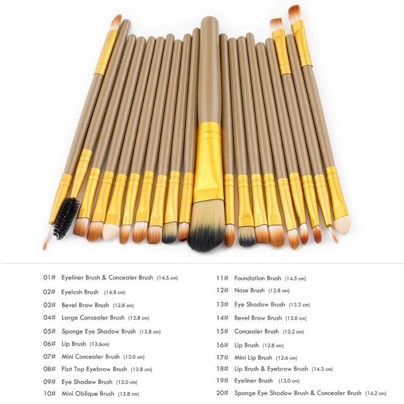 OutTop Hot Sale 20PCS/SET Gold Cosmetic Brush Foundation Eyebrow Eyeliner Make-up oiletry Kit Wool Brush Set Hot Jan8
OutTop Hot Sale 20PCS/SET Gold Cosmetic Brush Foundation Eyebrow Eyeliner Make-up oiletry Kit Wool Brush Set Hot Jan8