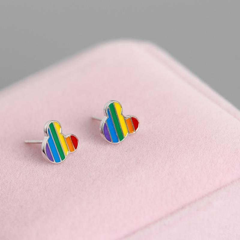 OUFEI Small Stud Earrings Mouse Lovely 925 Sterling Silver Earrings For Women Rainbow Korea Fashion Simple
OUFEI Small Stud Earrings Mouse Lovely 925 Sterling Silver Earrings For Women Rainbow Korea Fashion Simple